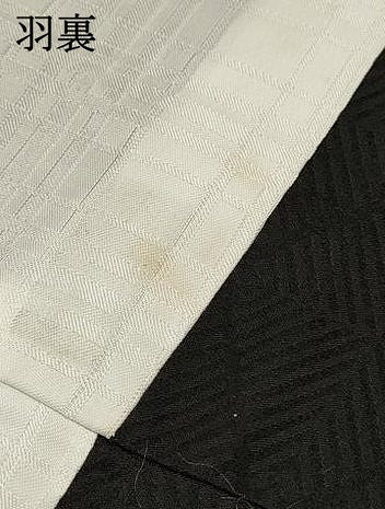 平和屋着物[]男の子　子供　羽織　松葉菱地紋　黒地　逸品　DABC5116ma