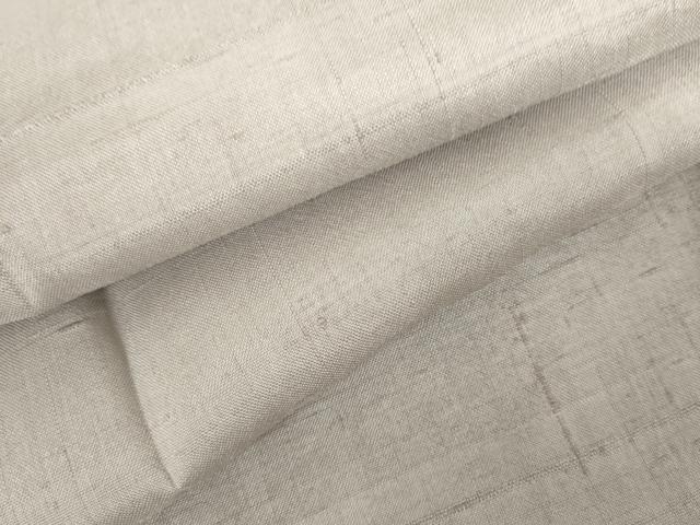平和屋着物●男性　長襦袢　袷　紬地　色無地　素鼠色　正絹　逸品　AABG6562cs