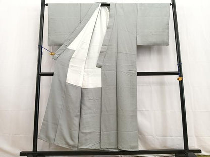 平和屋着物●男性　伝統工芸師　服部光擴　江戸小紋　鮫小紋柄　正絹　逸品　BAAW2838yc