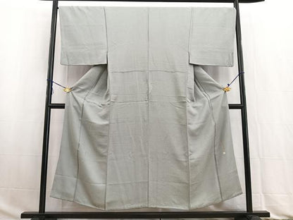 平和屋着物●男性　伝統工芸師　服部光擴　江戸小紋　鮫小紋柄　正絹　逸品　BAAW2838yc