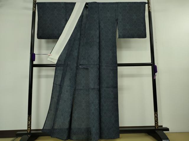 平和屋本店＊極上　夏物　重要無形文化財　本場宮古上布　苧麻　菱文　逸品　DZAA6812kh6