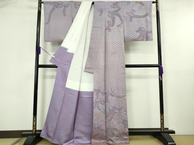 平和屋本店●最高級　初代　久保田一竹　幻の辻が花　訪問着　葵　暈し染め　金通し地　大丸扱い　逸品　DZAA6698kh6