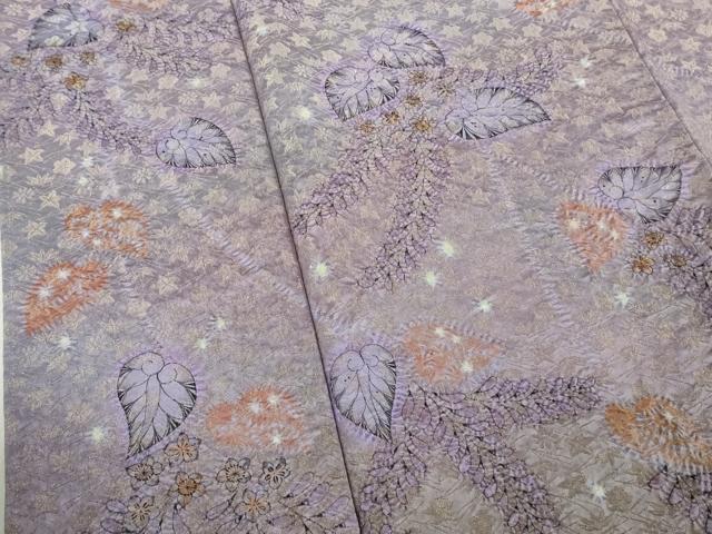 平和屋本店●最高級　初代　久保田一竹　幻の辻が花　訪問着　葵　暈し染め　金通し地　大丸扱い　逸品　DZAA6698kh6