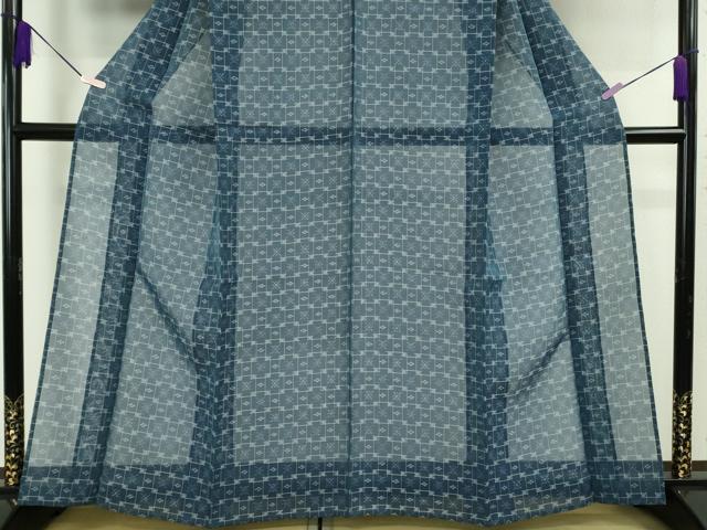 平和屋本店＊極上　夏物　本場琉球絣　夏琉球　反端付き　逸品　未使用　DZAA6622kh6