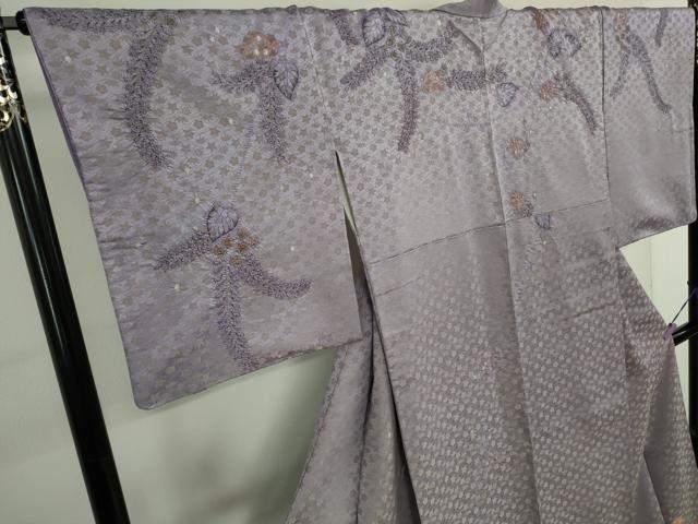 平和屋本店●最高級　初代　久保田一竹　幻の辻が花　訪問着　葵　暈し染め　金通し地　大丸扱い　逸品　DZAA6698kh6