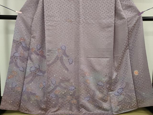 平和屋本店●最高級　初代　久保田一竹　幻の辻が花　訪問着　葵　暈し染め　金通し地　大丸扱い　逸品　DZAA6698kh6