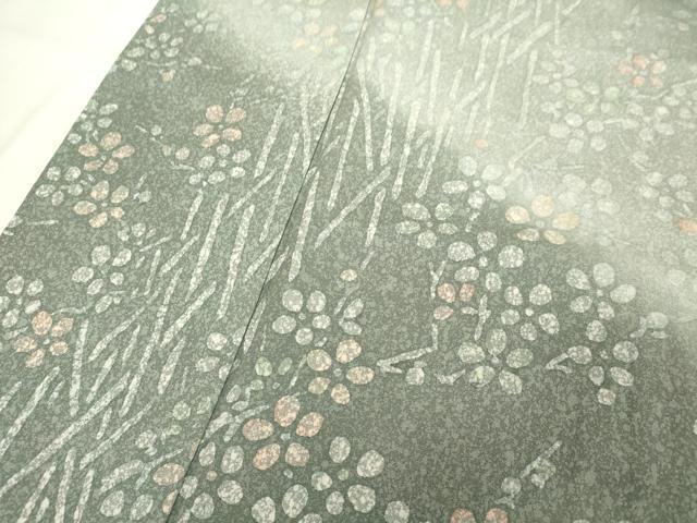 平和屋着物■訪問着　枝葉文　暈し染め　正絹　逸品　DABD2543cd