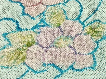 平和屋着物∞羽織　総絞り　舞花文　正絹　逸品　CABD4630ua