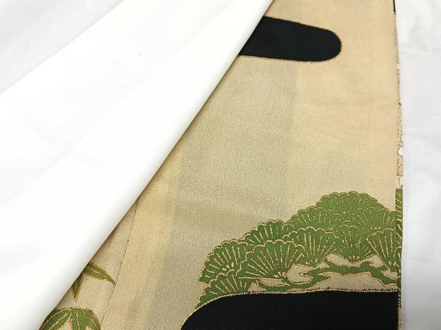 平和屋着物■豪華黒留袖 駒刺繍 鳳凰花文 金彩 正絹 逸品 CABD6850xe