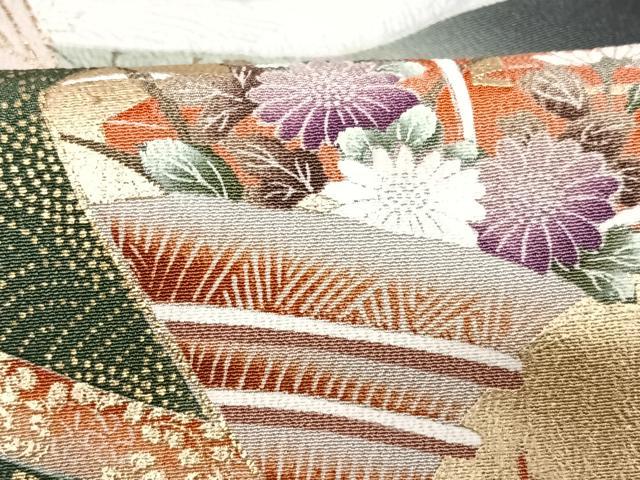 平和屋着物■豪華黒留袖　奥義文　暈し染め　金彩　正絹　逸品　CABD6869xe