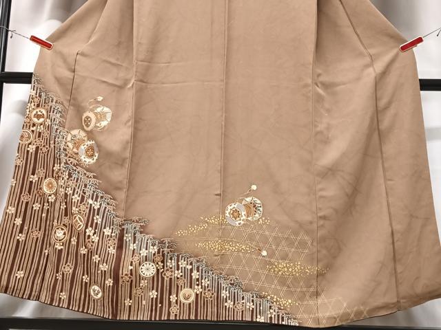 平和屋着物■訪問着　花鼓笹竹文　金彩　正絹　逸品　CABD6882xe