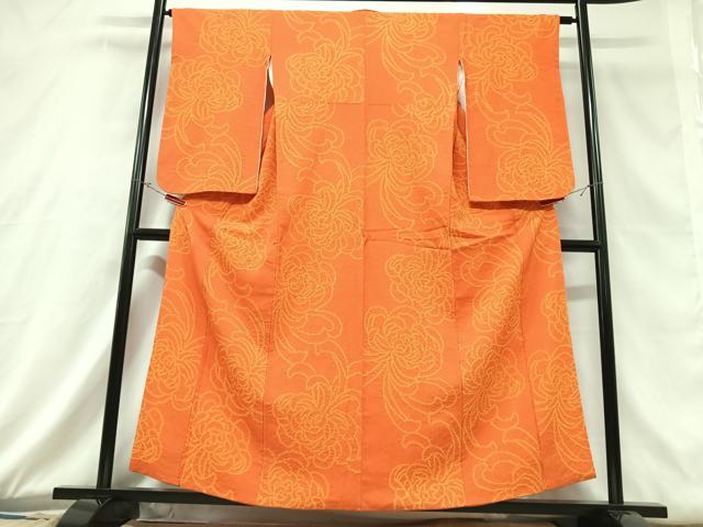 平和屋着物■上質な小紋　絞り　乱菊　正絹　逸品　CABD6886xe