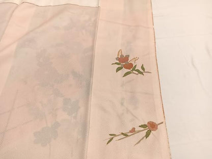 平和屋着物■訪問着 扇面花文 暈し染め 金彩 正絹 逸品 BAAW4909hv