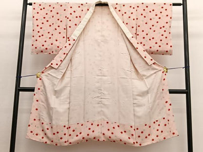 平和屋着物■長襦袢 袷 梅 正絹 逸品 BAAW4943hv