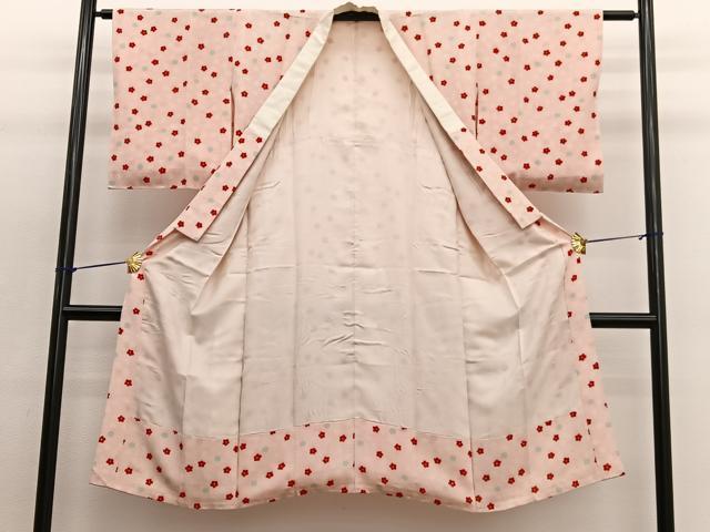 平和屋着物■長襦袢 袷 梅 正絹 逸品 BAAW4943hv