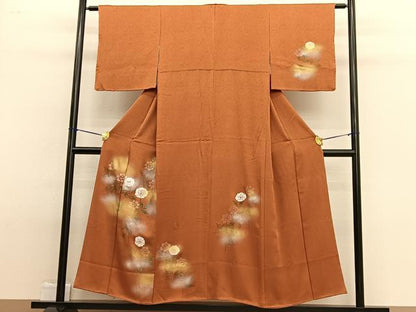 平和屋着物■訪問着 枝花文 蛍暈し 金銀彩 正絹 逸品 BAAW4967hv