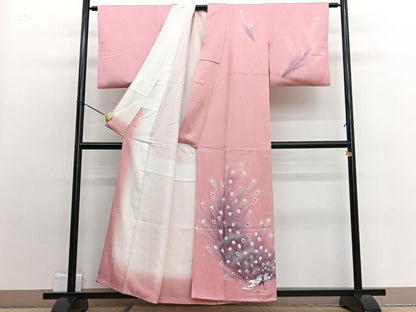 平和屋着物■訪問着　孔雀　正絹　逸品　BAAW4941hv