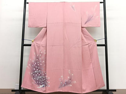 平和屋着物■訪問着　孔雀　正絹　逸品　BAAW4941hv