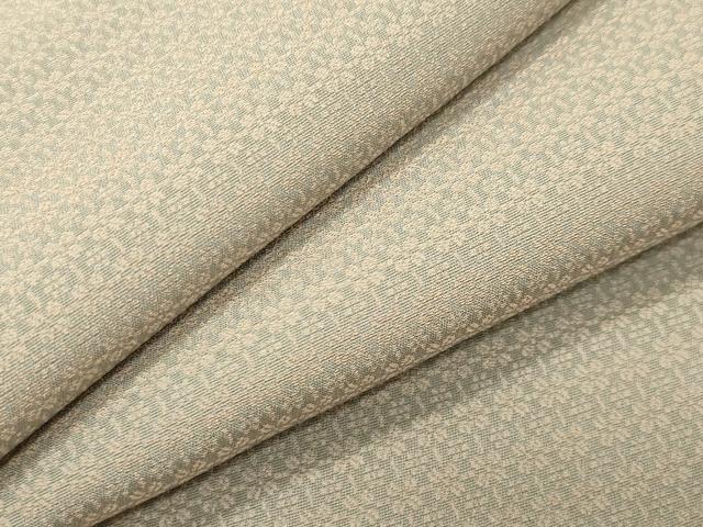 平和屋着物●上質なお召　花尽し　正絹　逸品　CABC8380gh