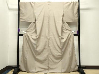 平和屋着物●上質なお召　花尽し　正絹　逸品　CABC8380gh
