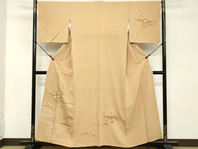 平和屋着物■訪問着 草花文 暈し染め 金彩 正絹 逸品 DABD2599cd
