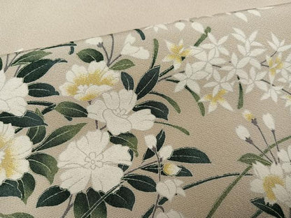 平和屋着物●訪問着　草花文　暈し染め　正絹　逸品　AABG7304ph