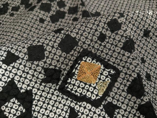 平和屋着物●訪問着　駒刺繍　箔散らし　暈し染め　金銀彩　正絹　逸品　AABG7323ph