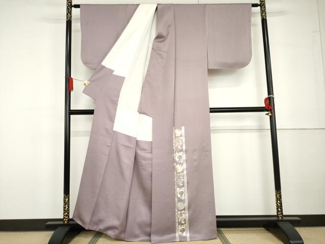 平和屋着物●訪問着・袋帯セット　判じ物　斧琴菊　金彩　正絹　逸品　AABG6719cs