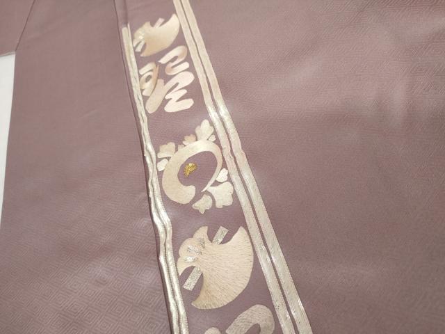 平和屋着物●訪問着・袋帯セット　判じ物　斧琴菊　金彩　正絹　逸品　AABG6719cs