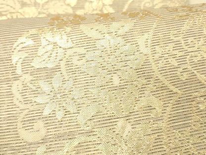 平和屋着物＊夏物 つけ帯 草花文 金糸 正絹 逸品 DABC8570cm
