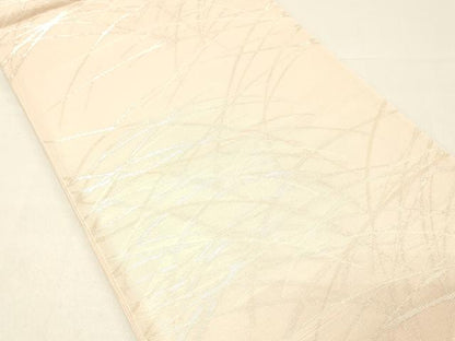 平和屋着物＊夏物 六通柄袋帯 草葉文 銀糸 DABC8569cm
