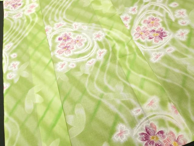 平和屋着物∴夏物 ファッションブランド hiromichi nakano ヒロミチナカノ 浴衣 流水花文 綿 逸品 DABD2621cd