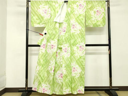 平和屋着物∴夏物 ファッションブランド hiromichi nakano ヒロミチナカノ 浴衣 流水花文 綿 逸品 DABD2621cd