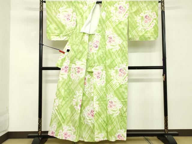平和屋着物∴夏物 ファッションブランド hiromichi nakano ヒロミチナカノ 浴衣 流水花文 綿 逸品 DABD2621cd