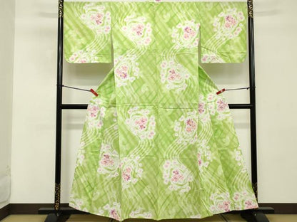 平和屋着物∴夏物 ファッションブランド hiromichi nakano ヒロミチナカノ 浴衣 流水花文 綿 逸品 DABD2621cd