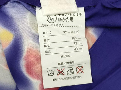 平和屋着物∴夏物 ファッションブランド hiromichi nakano ヒロミチナカノ 浴衣 流水文 金魚 綿 逸品 DABD2634cd