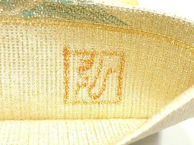 平和屋着物●桝屋高尾　ねん金綴錦　六通柄袋帯　彩武田菱　金糸　正絹　逸品　CABE0220hy