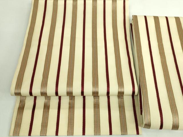 平和屋本店＊最高級　龍村平蔵製　夏物　つけ帯　紗　日野間道子　共箱付き　逸品　DZAB5588kh6