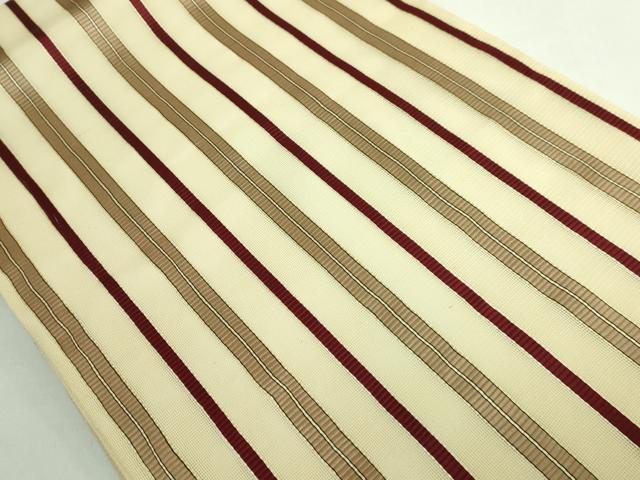 平和屋本店＊最高級　龍村平蔵製　夏物　つけ帯　紗　日野間道子　共箱付き　逸品　DZAB5588kh6