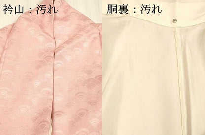 平和屋着物■訪問着 総刺繍 吉祥檜扇花文 暈し染め 正絹 逸品 DABC8613cm