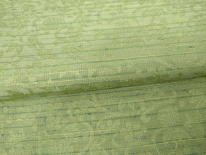 平和屋着物●お召　花唐草文　まるやま扱い　正絹　逸品　AABG7895cs