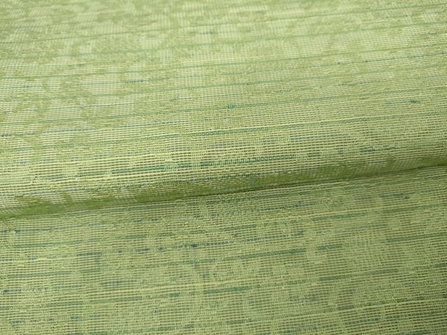 平和屋着物●お召　花唐草文　まるやま扱い　正絹　逸品　AABG7895cs