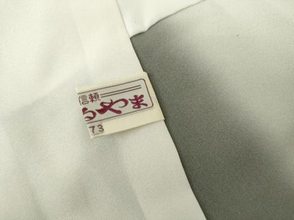 平和屋着物●お召　花唐草文　まるやま扱い　正絹　逸品　AABG7895cs