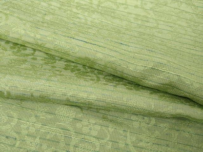 平和屋着物●お召　花唐草文　まるやま扱い　正絹　逸品　AABG7895cs