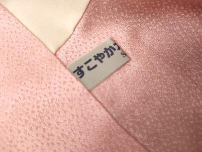 平和屋着物●豪華振袖　刺繍　雪輪舞花文　暈し染め　金糸　金彩　銀通し地　正絹　逸品　AABG7884cs