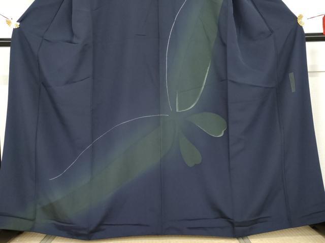 平和屋着物●世界的人形師　辻村寿三郎　ジュサブロー　訪問着　舞蝶文　暈し染め　金彩　正絹　逸品　AABG7892cs