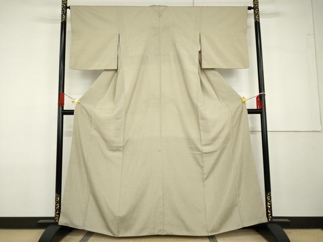 平和屋着物●やまだ織　本塩沢　正絹　逸品　AABG7903cs