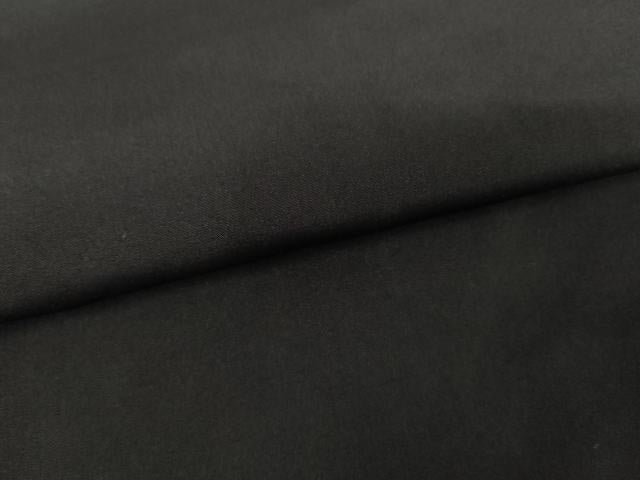 平和屋着物●男性　黒紋付・羽織セット　正絹　逸品　AABG7912cs