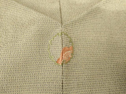 平和屋着物●やまだ織　本塩沢　正絹　逸品　AABG7903cs