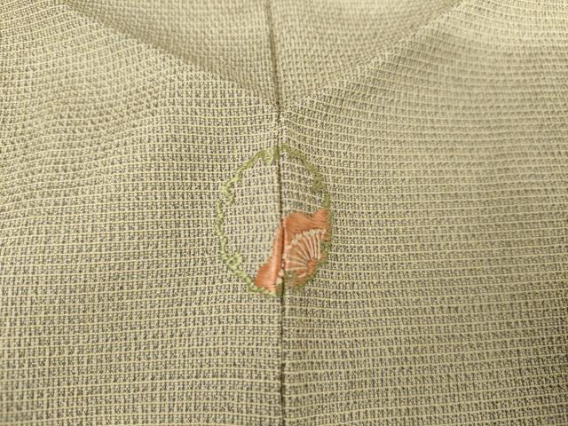 平和屋着物●やまだ織　本塩沢　正絹　逸品　AABG7903cs